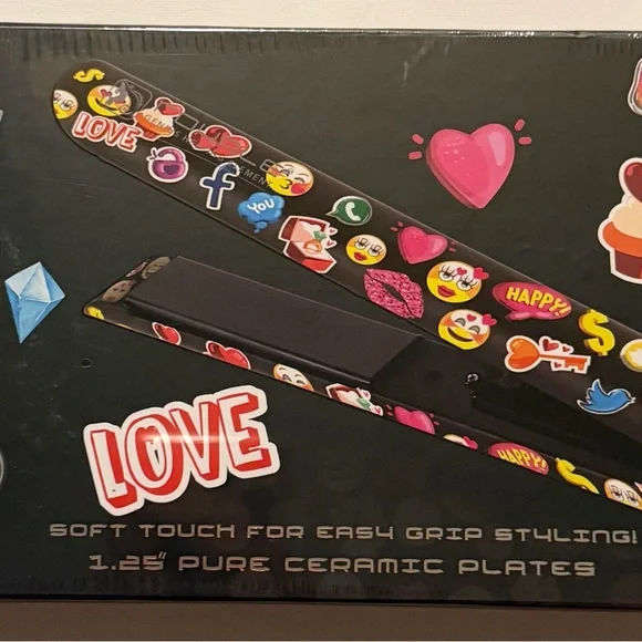Royale Hair Straightener with Emoji Design - Picture 2 of 9
